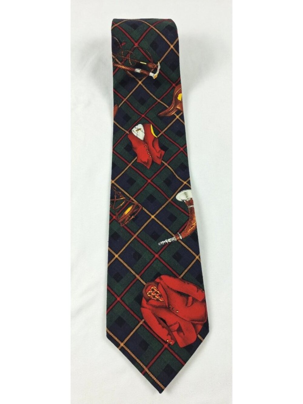 Tango By Max Raab Men’s Novelty Tie Equestrian Themed Print 100% Cotton USA